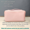 thumbnail image 1 of Ccomtom Sac Cosmétique Carré en Cuir Logo et Motif Personnalisés Grande Capacité Portable à Main, 1 of 6