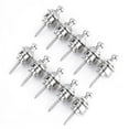 thumbnail image 2 of 10pcs Schaller Style Mushrooms Head Guitar Strap Buttons (Silver), 2 of 4