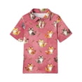 thumbnail image 5 of Grblisyd Girls Short Sleeve Polo Shirts Kids Cute Animal Print School Uniform Polo Shirt 10-12 Years, 5 of 6