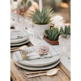 thumbnail image 5 of Grey White Pumpkin Cloth Napkins Set of 8 Reusable Dinner Napkins, Thanksgiving Fall Leaf Stripe Wooden Cocktail Napkin Washable Table Napkins for Wedding/Holiday Party/Baby Shower 20"x20", 5 of 7