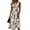 Navy, variant on Dresses for Women Floral Print Round Neck Sleeveless Ruched Waist A Line Casual Summer Midi Dresses Relaxed Fit Flowy Sundresses Navy XL