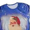 thumbnail image 4 of Blusa divertida con estampado de teñido anudado navideño para mujer Pompotops hfajkhk123791, 4 of 4