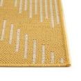 thumbnail image 3 of Unique Loom Outdoor Modern Collection Area Rug - Tambor (3' 3" x 12' Runner Yellow/Ivory), 3 of 6