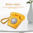 thumbnail image 3 of Modern Features, Traditional Rotary Dialing - Stylish Rotary Phone for Home & Office Decor, Yellow, 3 of 4