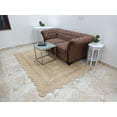 thumbnail image 3 of Scalloped Natural Jute Area Rug, 3'x5', Natural, 3 of 3
