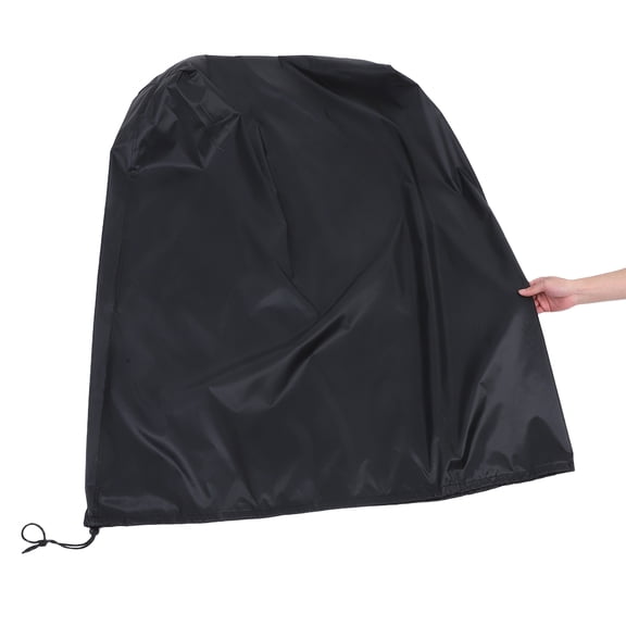 SEWCHICS Black Folding Patio Chair Covers, Weather-Resistant, Tearproof, Perfect for Lawn, Garden, Outdoor Furniture