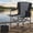 Black grey, variant on Gaderth Oversized Camping Directors Chair, Portable Folding Lawn Chairs,Heavy Duty With Side Table And Cup Holder For Beach, Fishing,Picnic,Concert Outdoor, Foldable Camp Chairs