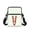 Christmas Santa Letter V, variant on FUIALDOLG Two Cats Reflection Cross Body Bags, 2 Zippers Crossbody Purse for Daily, Stretch Polyester with Back Zipper Pocket Handbag