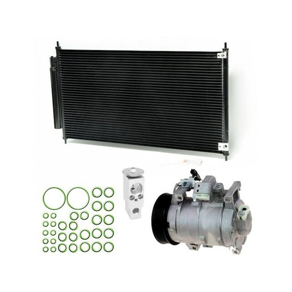 A/C Compressor Kit with Condenser - Compatible with 2013 - 2017 Honda Accord 2.4L 4-Cylinder 2014 2015 2016