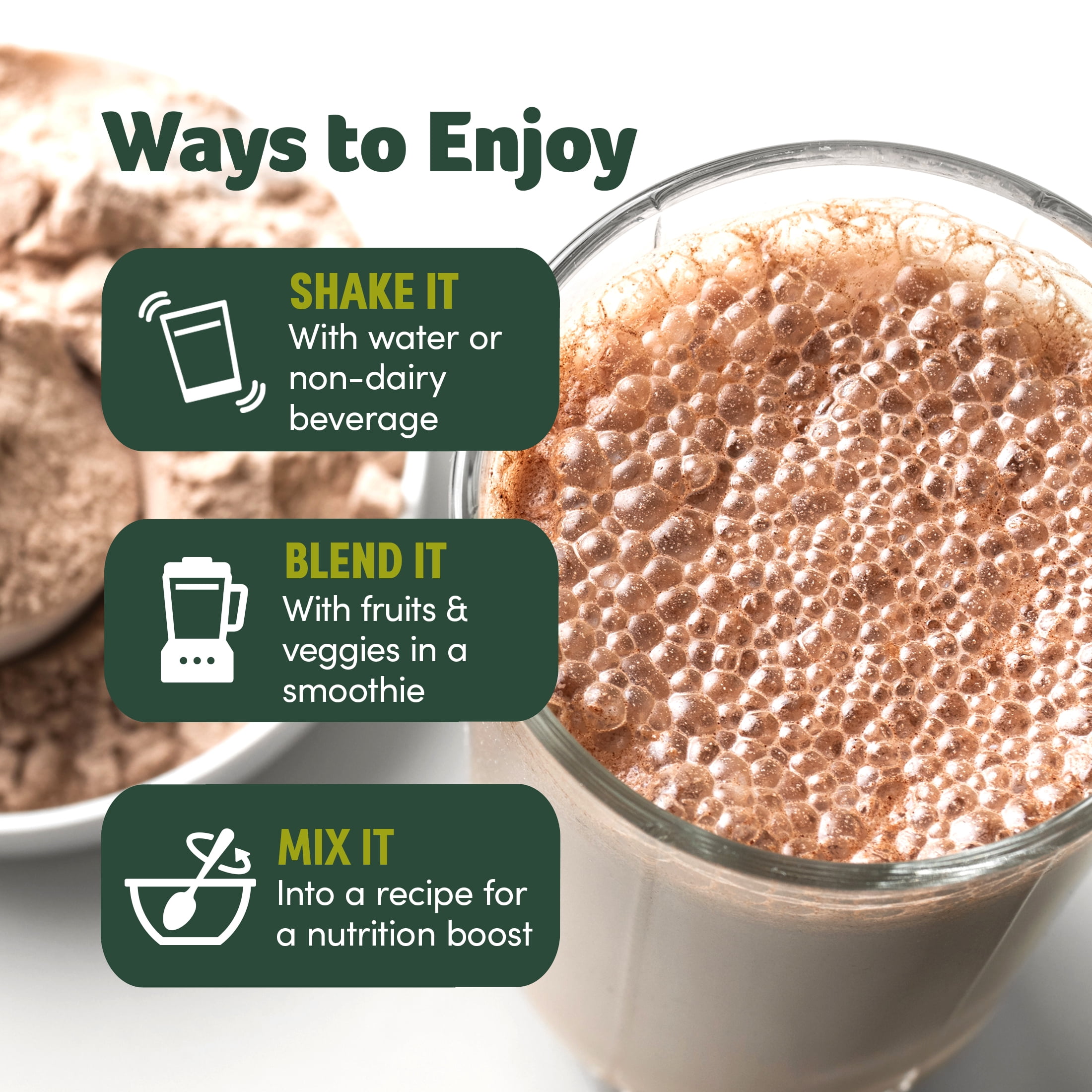 Purely Inspired Organic Plant Protein Powder, Decadent Chocolate, 20g Protein, 1.25lb