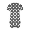 thumbnail image 4 of 2 Piece Sets for Women Fashion Polka Casual Home Two-piece V-neck Top With Pocket Shorts Set, 4 of 6