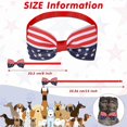 thumbnail image 2 of 12 corbatas ajustables para perros y cachorros, con diseño patriótico, para perros y gatos., 2 of 5