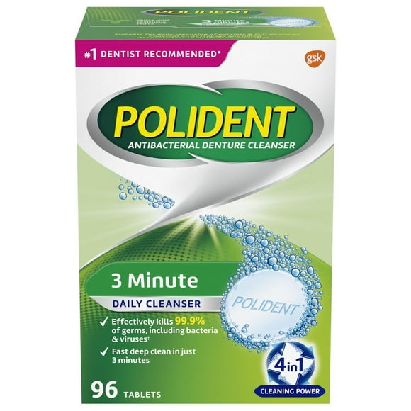 Polident 3 Minute Daily Denture Cleanser 96ct