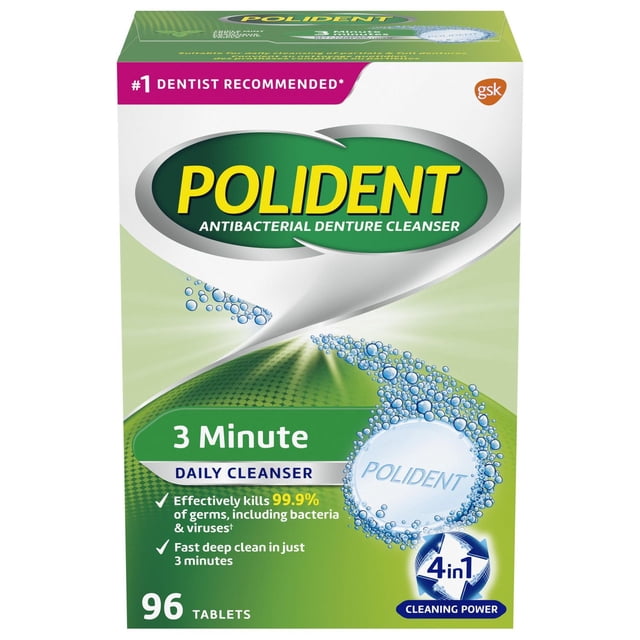 Polident 3 Minute Daily Denture Cleanser 96ct