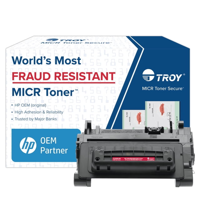 Cartucho de tóner MICR Troy M604/M605/M606 de rendimiento estándar