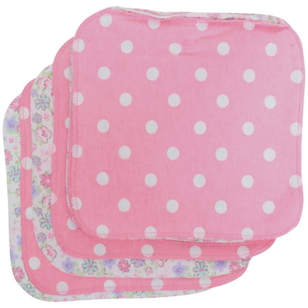 Gerber Newborn Baby Girl Reusable Flannel Wipes, (The Best Baby Wipes For Newborn)