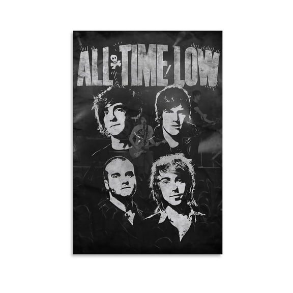 All Time Low Canvas Poster Mural Decor Printing Picture Painting Living Room Hallway Decor