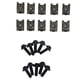 thumbnail image 4 of Kit de pernos de cuerpo de carenado de motocicleta de 10 piezas, tuerca de clip de sujetador de velocidad de tornillo de carenado M5(Negro) Ecomeon no, 4 of 5