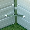 thumbnail image 6 of Outsunny 39.25'' x 15.75'' Galvanized Raised Garden Bed, Pentagon, Green, 6 of 9