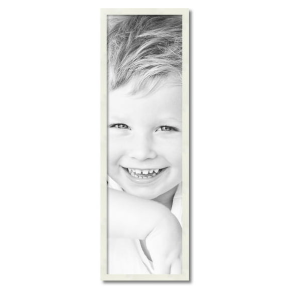 ArtToFrames 12" x 40" White Picture Frame, 12x40 inch White Wood Poster Frame (WOM-5140)