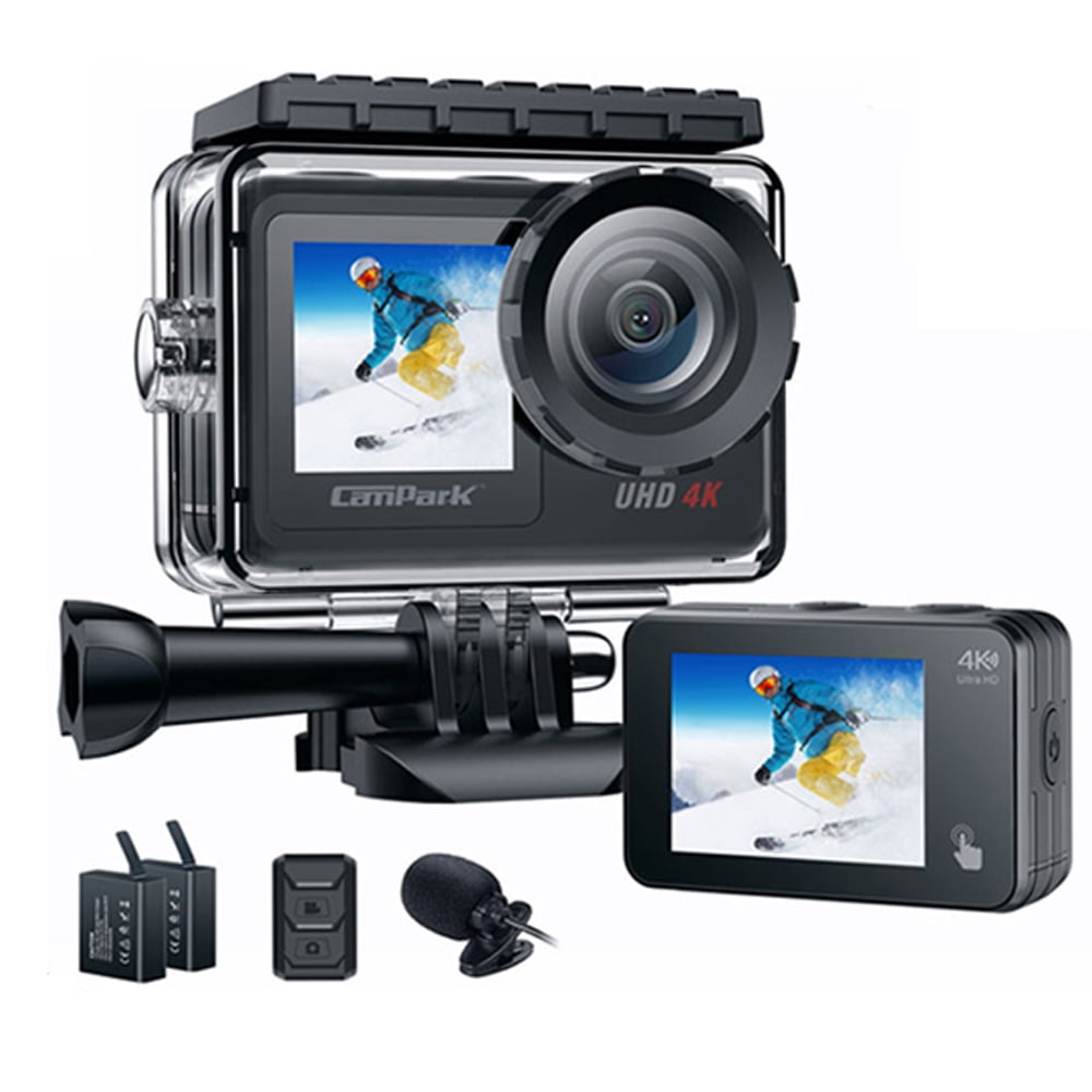 Campark Underwater Action Camera 4K Waterproof WiFi Sports Cam EIS