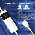 thumbnail image 4 of Puredown Electric Heated Blanket King Size with Dual Control, Heated Blanket with 10 Heating Levels, 1-12 Hours Auto Shut Off, Machine Washable, Fast Heating Warming Throws (100x90 Inches, Navy), 4 of 8