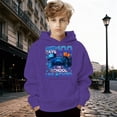 thumbnail image 2 of Oiyii Gamer 100 Days Print Hoodie for Toddler Boys Long Sleeve Casual Hoodie Sweatshirt Pullover Top,Dark Purple, 2 of 4
