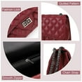 thumbnail image 4 of Bolso bandolera Gladdon acolchado rojo para mujer con cadena, 4 of 6