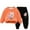 Orange-1, variant on Toddler Tracksuit Girl 4T 2PCS Fall Loungewear Outfits Rabbit Cute Print Crewneck Sweatshirt Joggers Sweatpants 3-9T, Orange, 5 Years