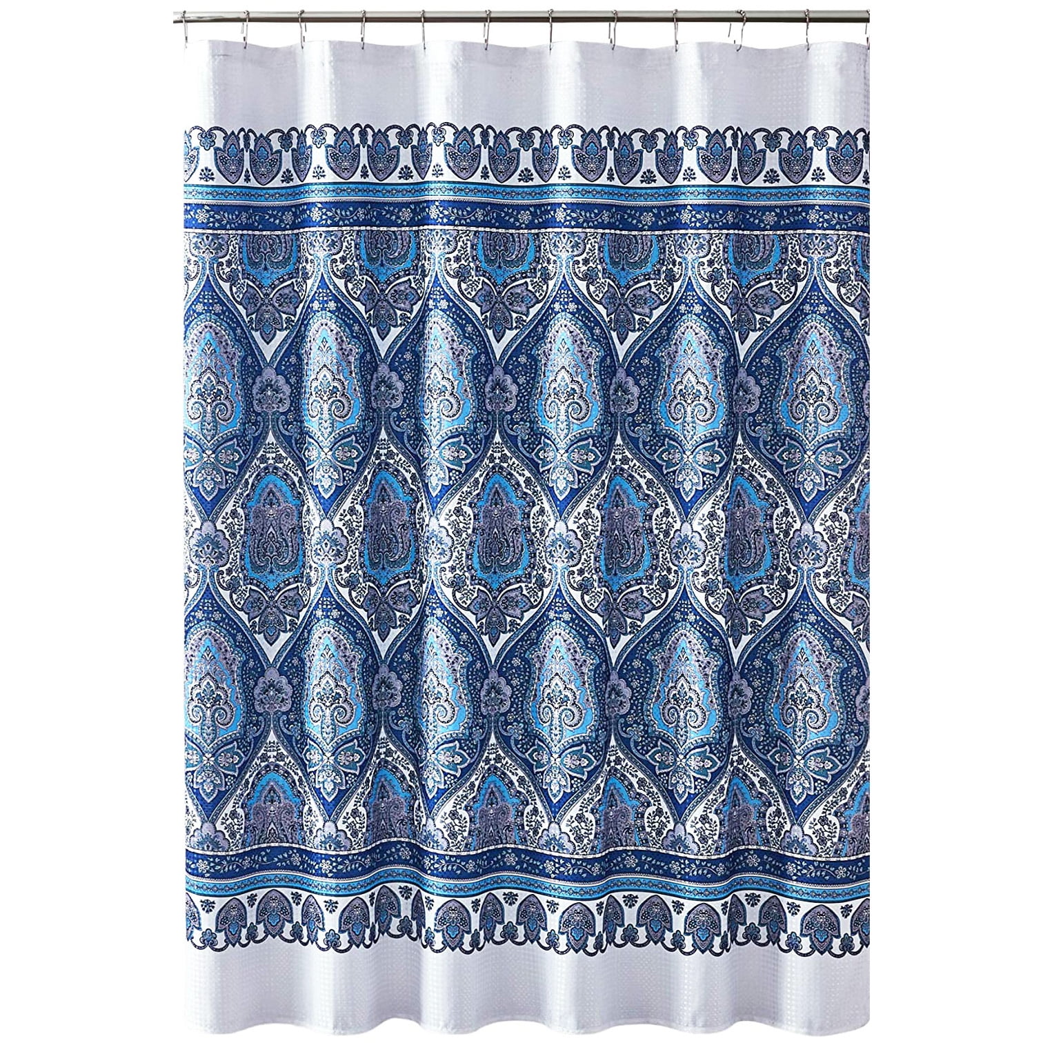Bohemian Style Fabric Shower Curtain for Bathroom Kaleidoscope Design