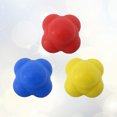 thumbnail image 3 of 3pcs Agility Reaction Reflex Ball Bouncing Ball Baseball Tennis Badminton Reaction Training Ball Exercise Fitness Sensitive Ball (High Difficult Red + High Difficulty Blue + High Difficulty Yellow), 3 of 8