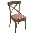 thumbnail image 2 of Gripper Non Slip 15"x16" Gingham Red Chair Cushions, Set of 4, 2 of 3