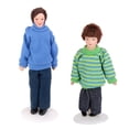 thumbnail image 1 of Dollhouse Porcelain Doll Brown Hair Little Boy Hombre Sweater w. Estar Sunnimix Muñecas de porcelana Boy, 1 of 8