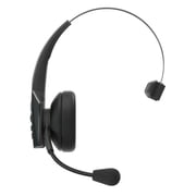 BlueParrott B350-XT Wireless Bluetooth Mono Headset with 96% Noise Cancellation Microphone & Lightweight Headband, Black