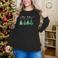thumbnail image 7 of Ailaofu Christmas Sweatshirts Women Tis The Season Xmas Shirt Christmas Tree Graphics Tees Holiday Long Sleeve Pullover Tops, 7 of 7
