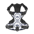 thumbnail image 4 of Lsque Hipster Mustache Dog Harness, No-Pull Pet Harness with 2 Leash Clips, Adjustable Soft Padded Dog Vest with Easy Control Handle for Large Dogs-Medium, 4 of 9