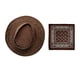 thumbnail image 1 of Sombrero de vaquero con bandana, accesorios de cosplay, sombrero de ala grande, sombreros para el sol, Halloween Marrón oscuro, 1 of 9