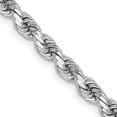 thumbnail image 1 of Quality Gold 027W-30 14K White Gold 3.75 mm Diamond-Cut Rope with Lobster 30 in. Clasp Chain, 1 of 1