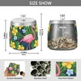 thumbnail image 2 of Yayeee Ashtray with Lid for Cigarette Smokeless Stainless Steel Home Ash Holder, Pink Flamingo Pattern, 2 of 7