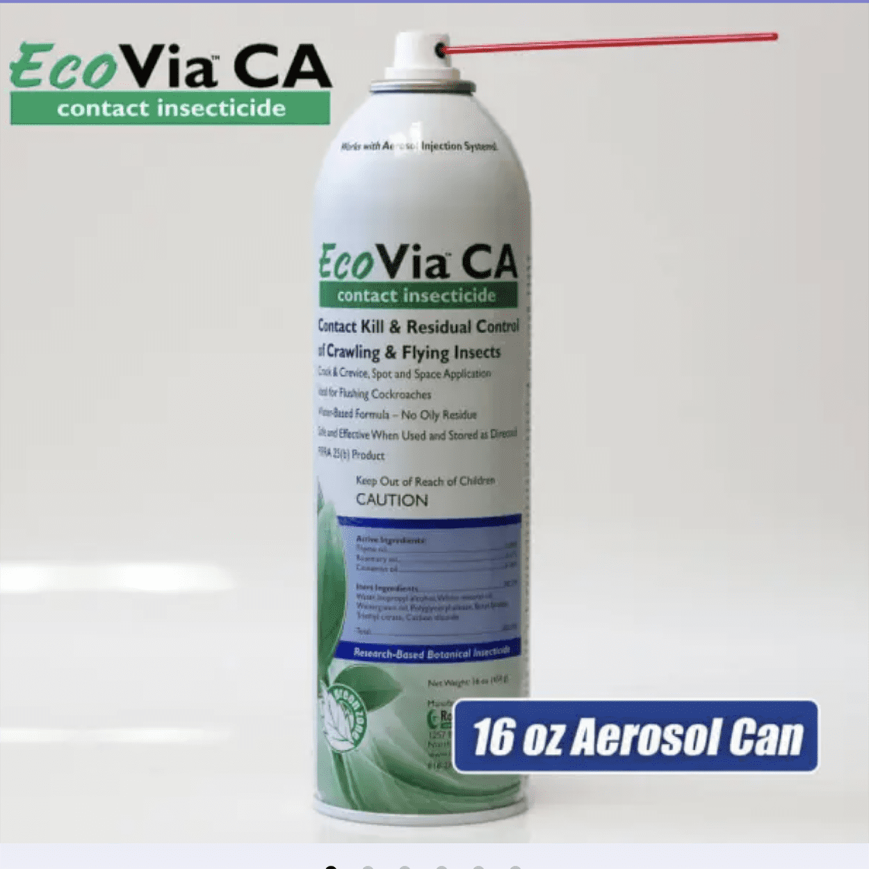 EcoVia CA Contact Insecticide Spray - 16 oz Aerosol Can by Rockwell Labs