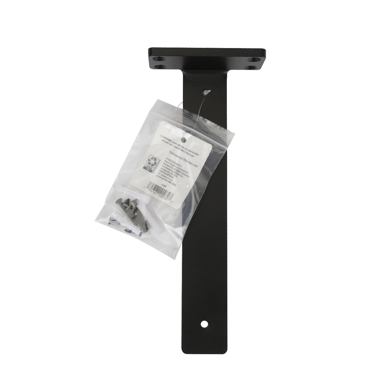 Hyper Tough 10 in x 4 in Floating Shelf Bracket, Black