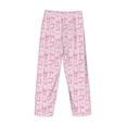 thumbnail image 3 of Lsque Ribbon Bow Print Men's Pajama Pants, Lounge Pant - Comfortable Home Wear,Elastic Waistband, Stylish Design-X-Large, 3 of 9