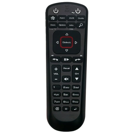 Allimity Universal Replacement Remote Control for Dish-Network Hopper 52.0 Satellite, Black