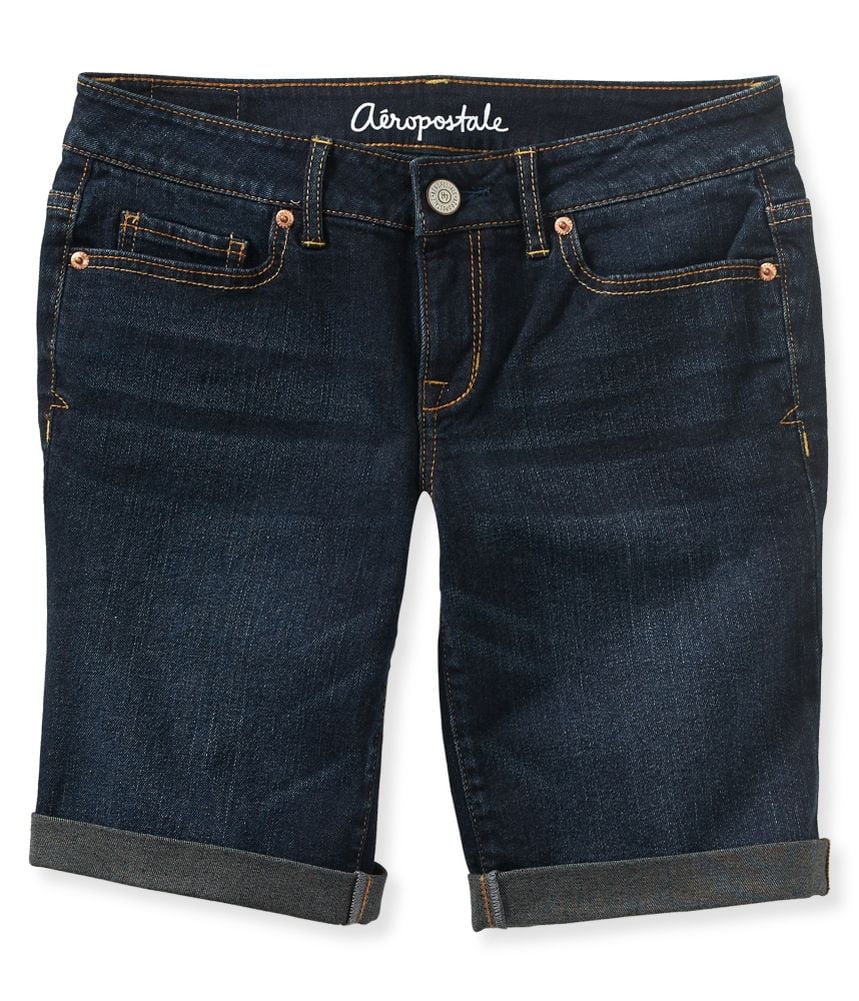 Aeropostale Women's Bermuda Jean Shorts 