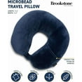 thumbnail image 2 of Brookstone Microbead Travel Neck Pillow - Lightweight U-Shaped Travel Pillow for Neck Support, 2 of 7