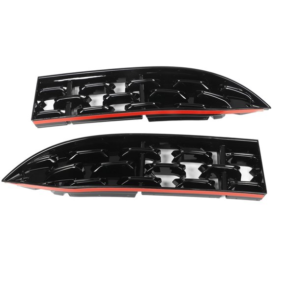 2 protectores de rejilla delantera de color negro brillante, insertos de malla de repuesto para Mazda CX.-5 2022+