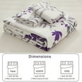 thumbnail image 5 of Beartech Quilt Set Twin Size Floral Purple Quilt Lightweight Reversible Microfiber Bedspread Coverlet Bedding Set, 5 of 7