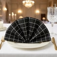 thumbnail image 5 of Unique Bargains 6Pcs Washable Restaurant Cloth Napkins Black 16x12inch, 5 of 6
