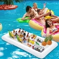 thumbnail image 4 of Yuarrent Sitio del envase del refrigerador del hielo del tapón de drenaje de PVA para la bandeja de la comida y de la bebida de la playa del Deportes acuáticos rectángulo 134*64 CM, 4 of 6