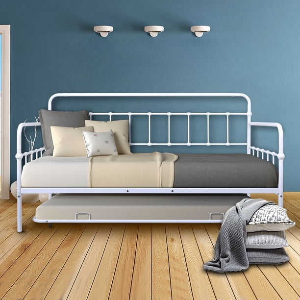 enyopro Twin Daybed and Trundle Set, Trundle Daybed with 2